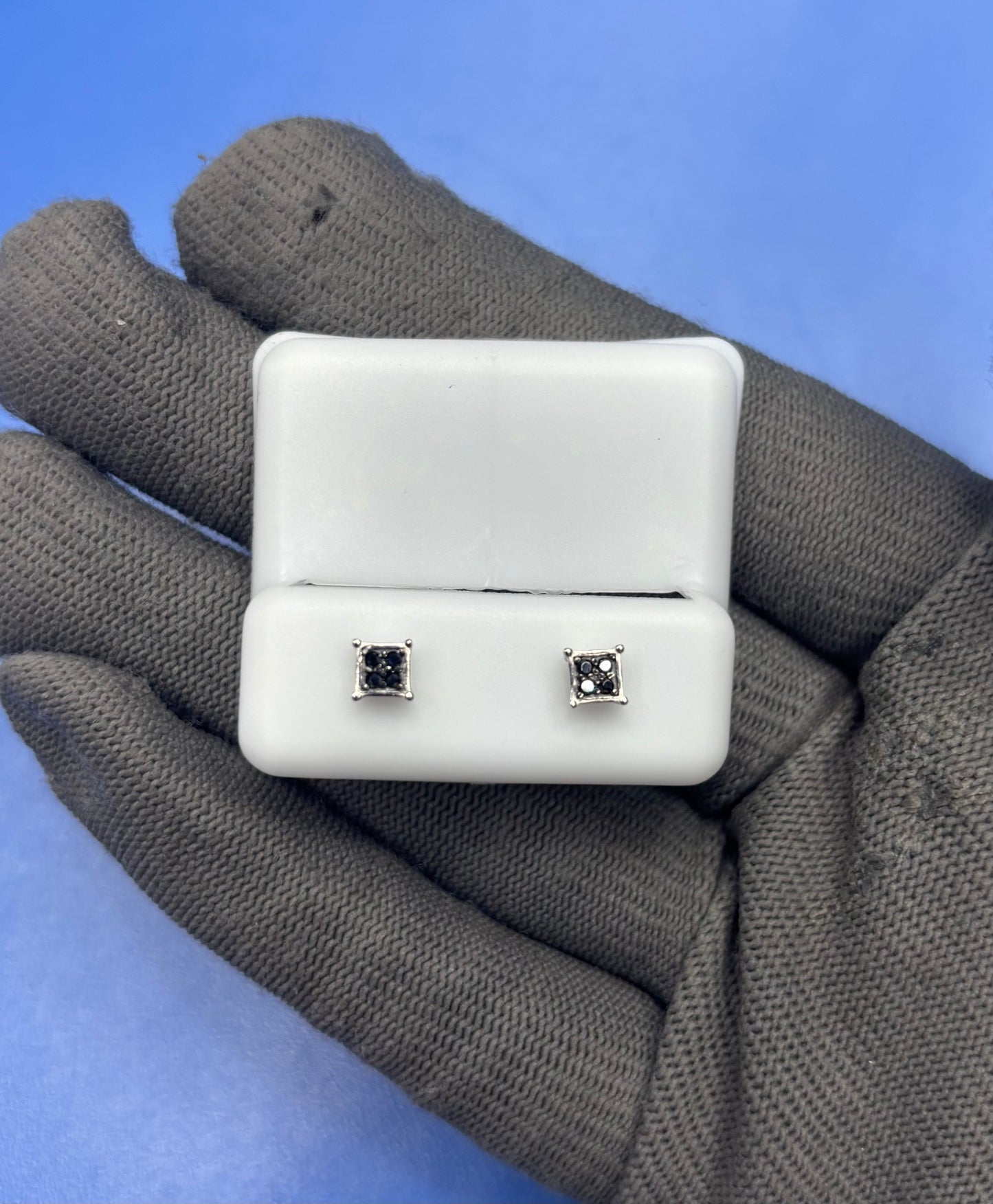 Pantallas Silver Cuadradas Cz Black Onix