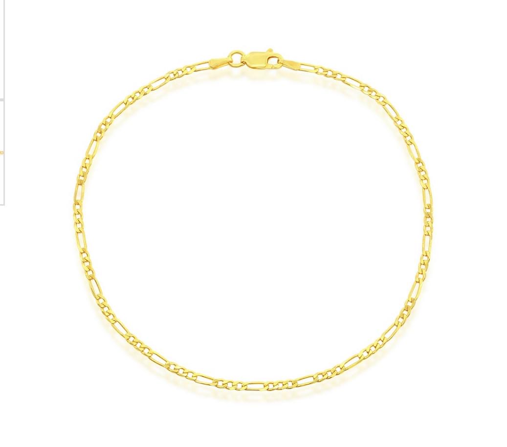 Tobillera Fígaro 2mm 9”