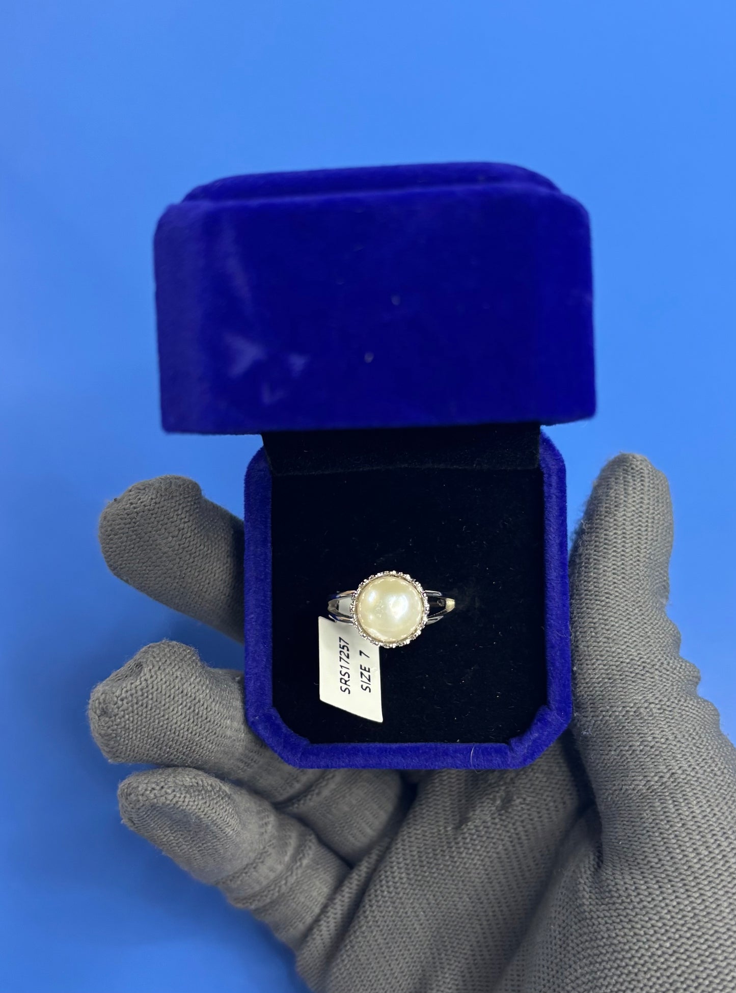 Sortija con Perla 7”