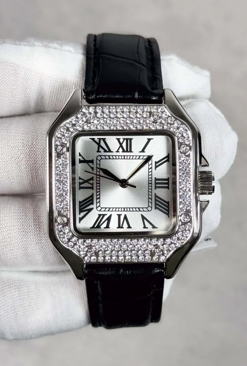 Techno Pave Square Dial 32mm