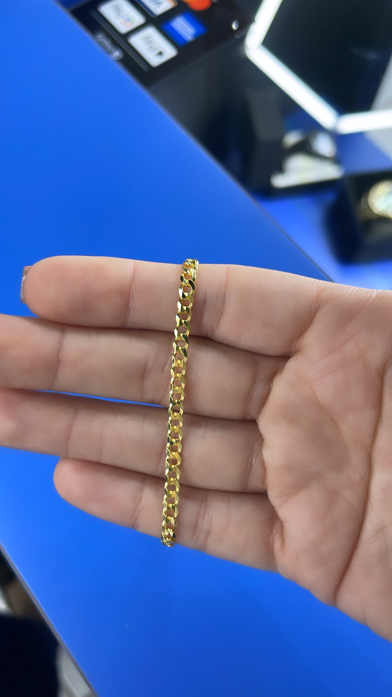 Tobillera cubana 3.5mm 9”