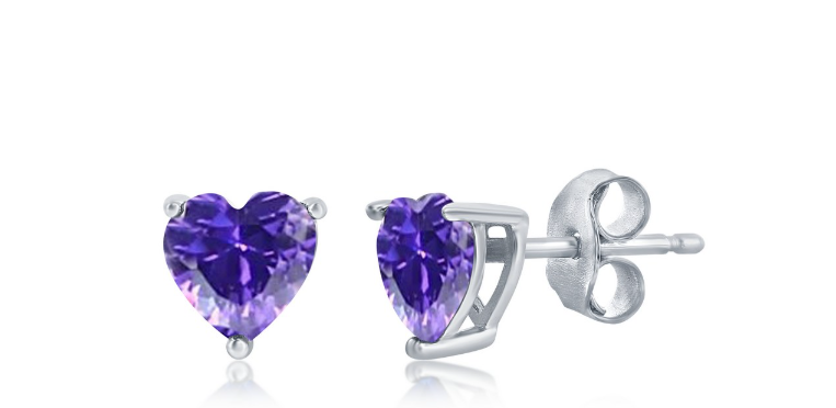 Set Corazon Cz Violet