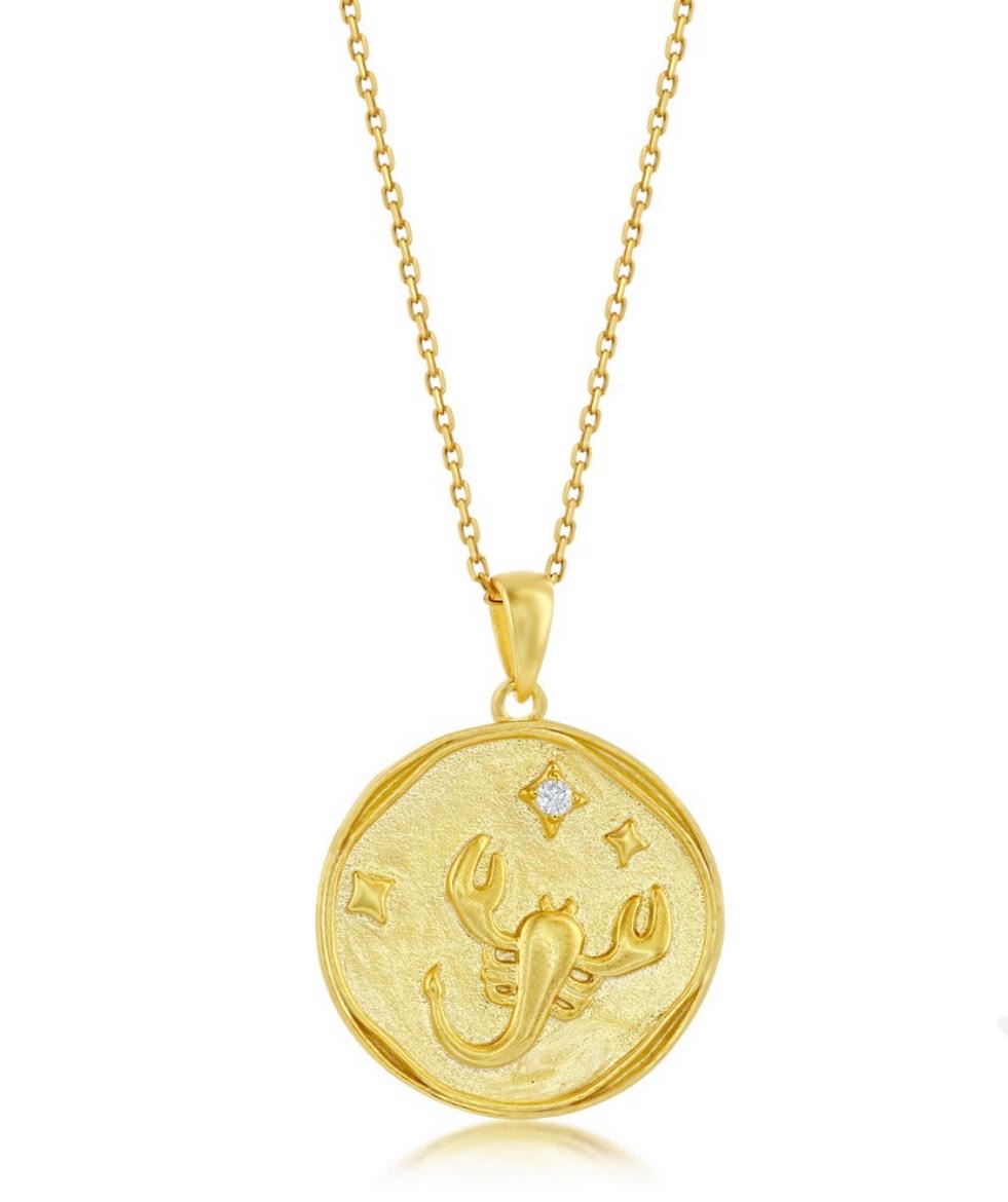 Cadena con signo zodiacal Scorpio