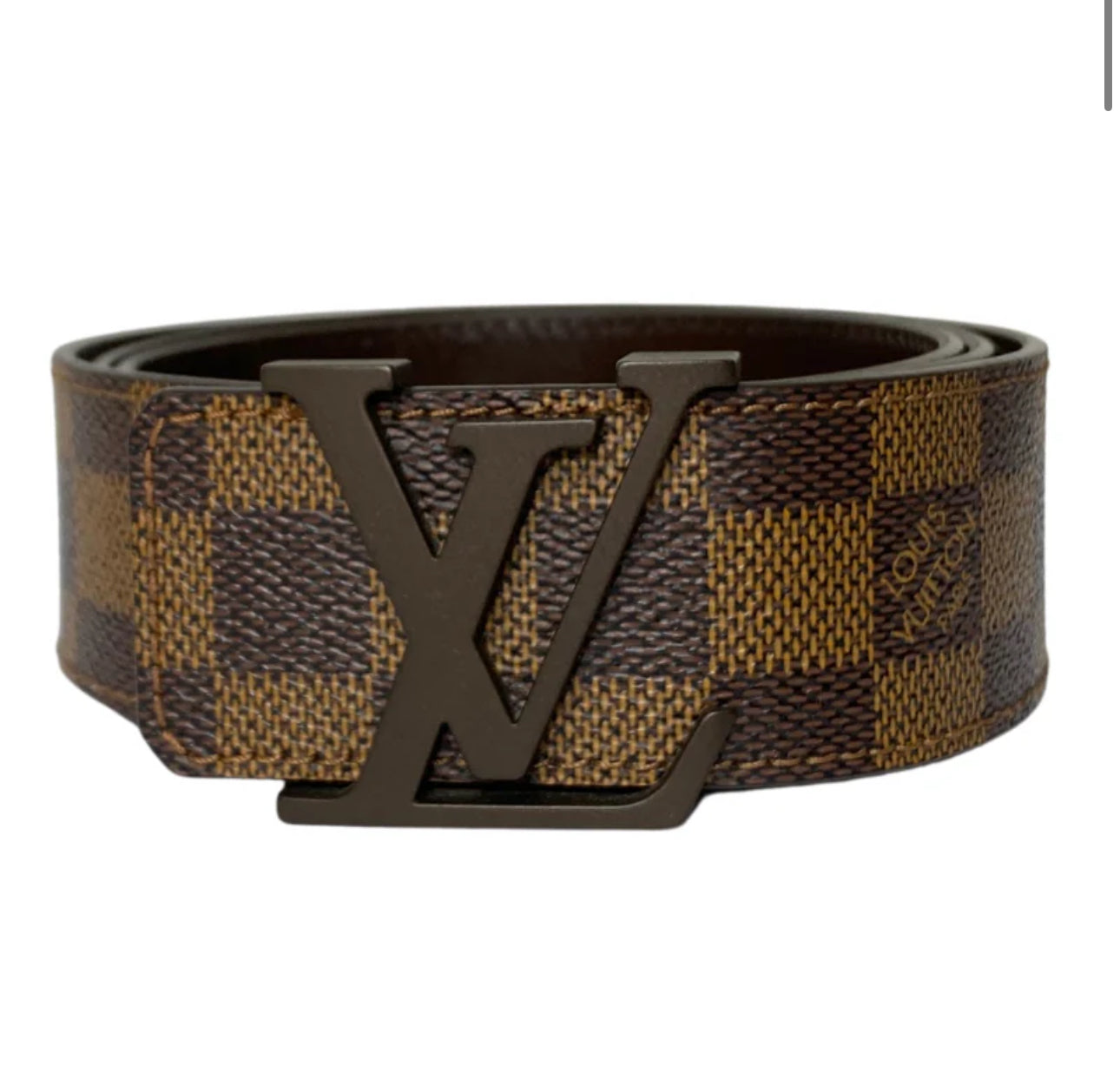 Correa LOUIS VUITTON CUERO CAFÉ