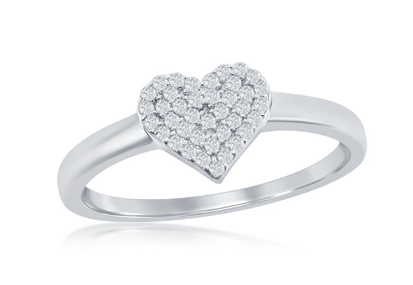 Sortija Heart Cz