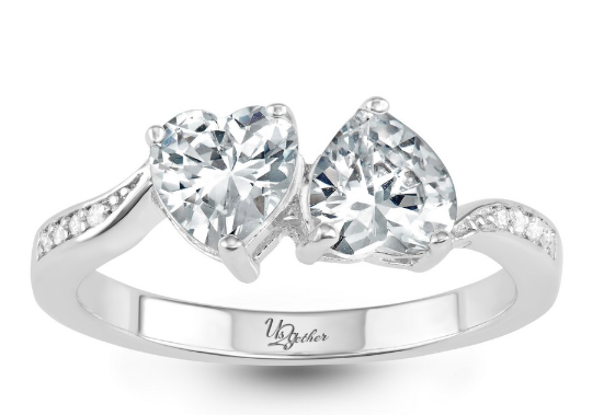 Sortija Us 2gether Doble Hearts Diamond