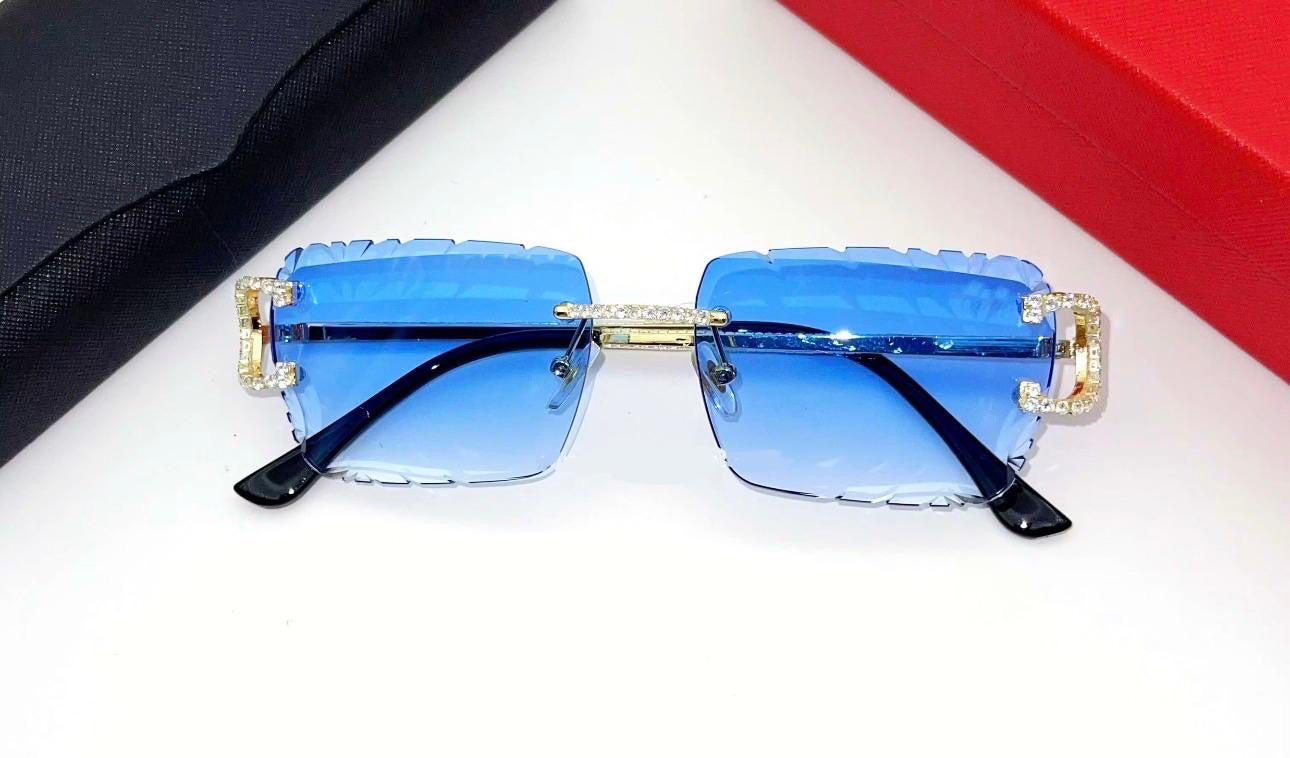 Sunglasses Diamond C Cut (Blue)