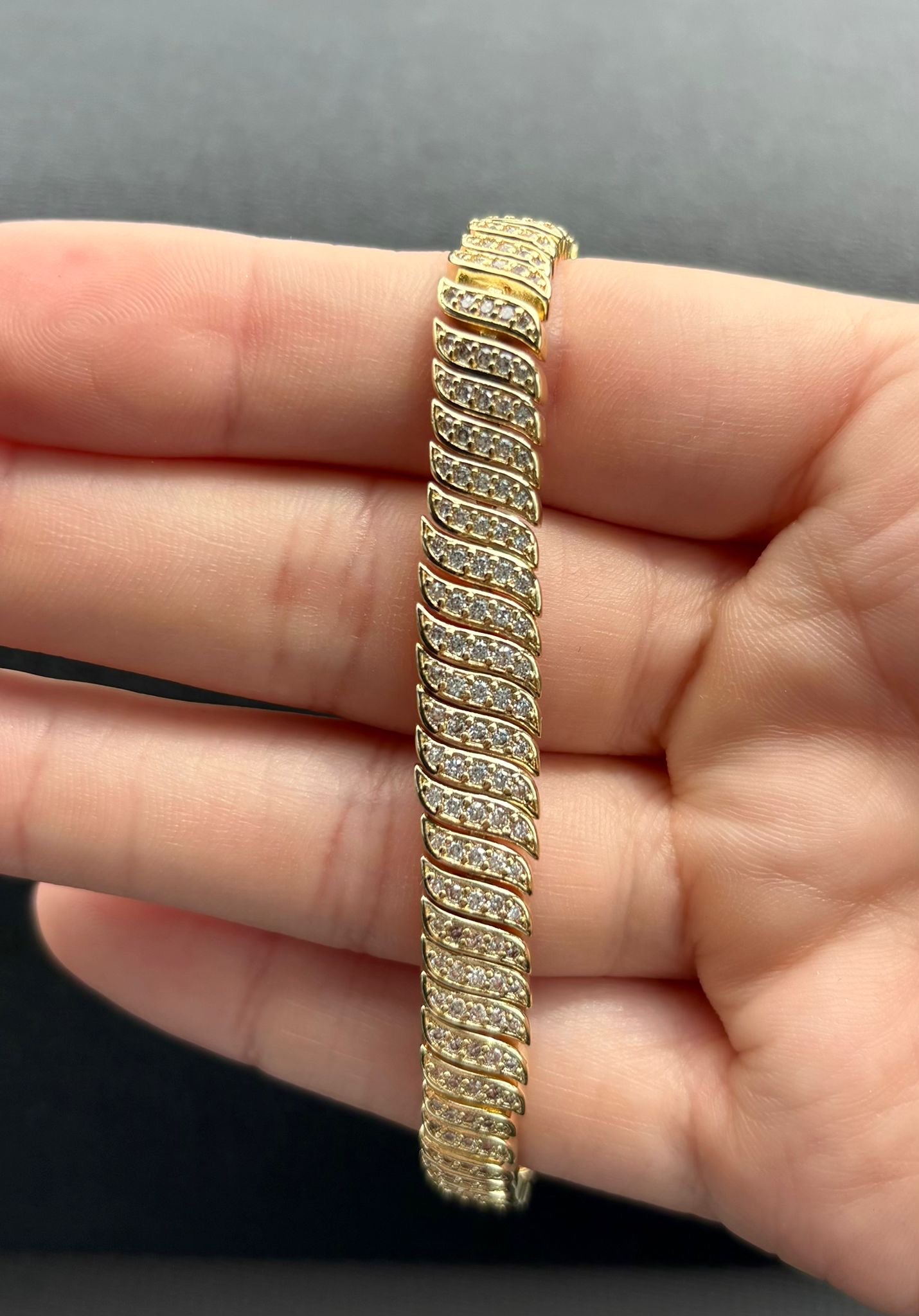 Pulsera Iced 8mm 8”