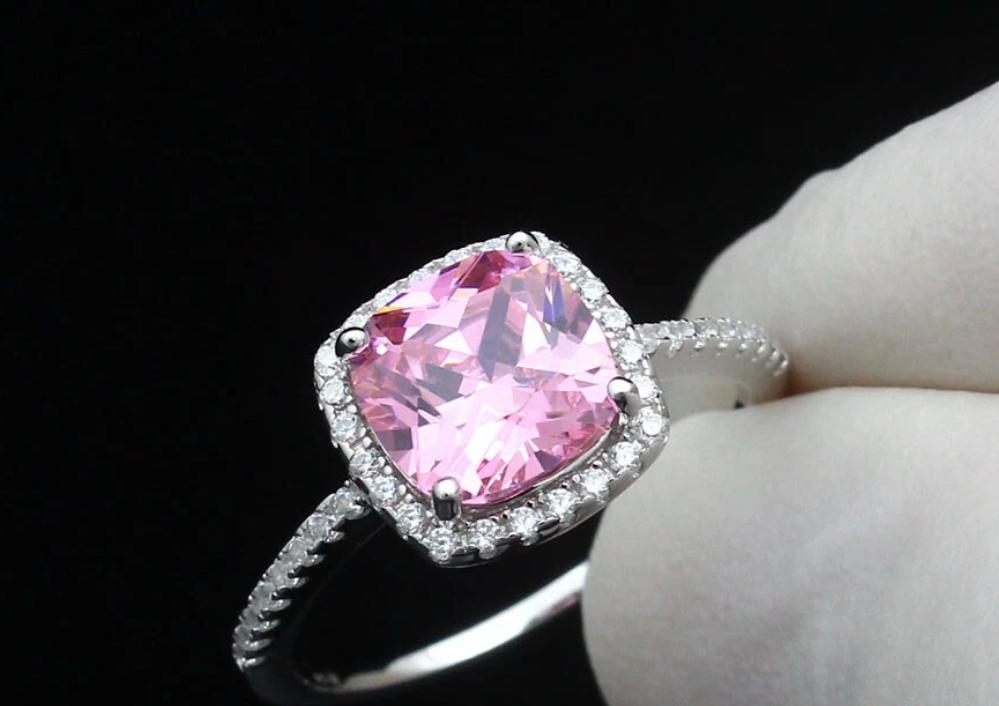 Sortija Cuadrada Pink