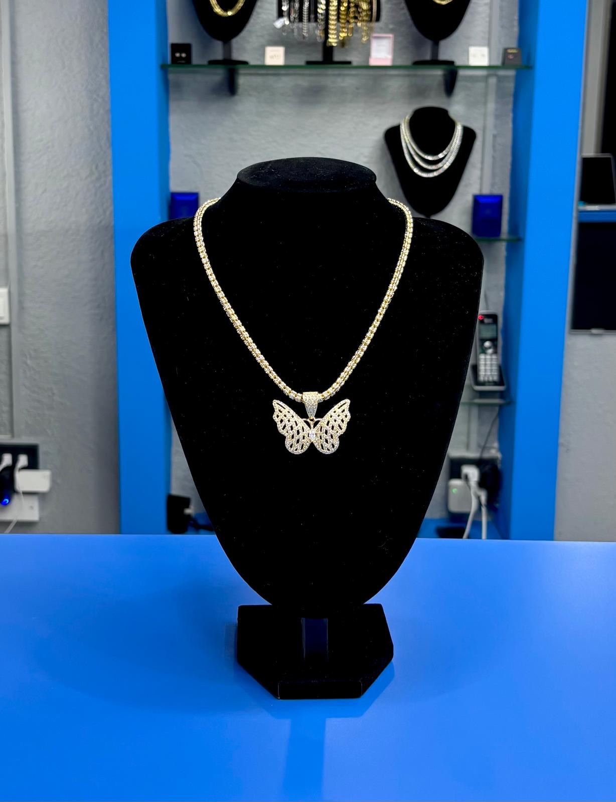 Ice Chain 3mm 18” con Mariposa