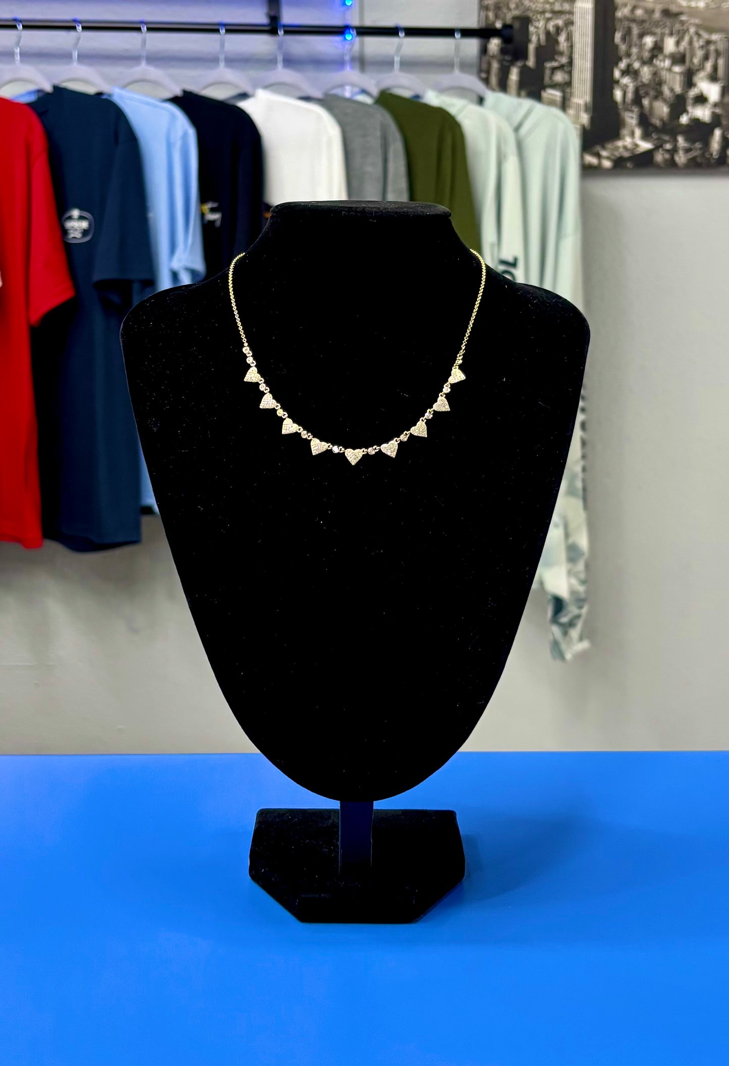 Cadena con corazones