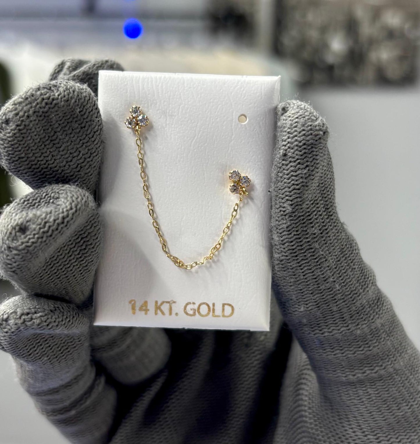 Pantallas con colgante 14k