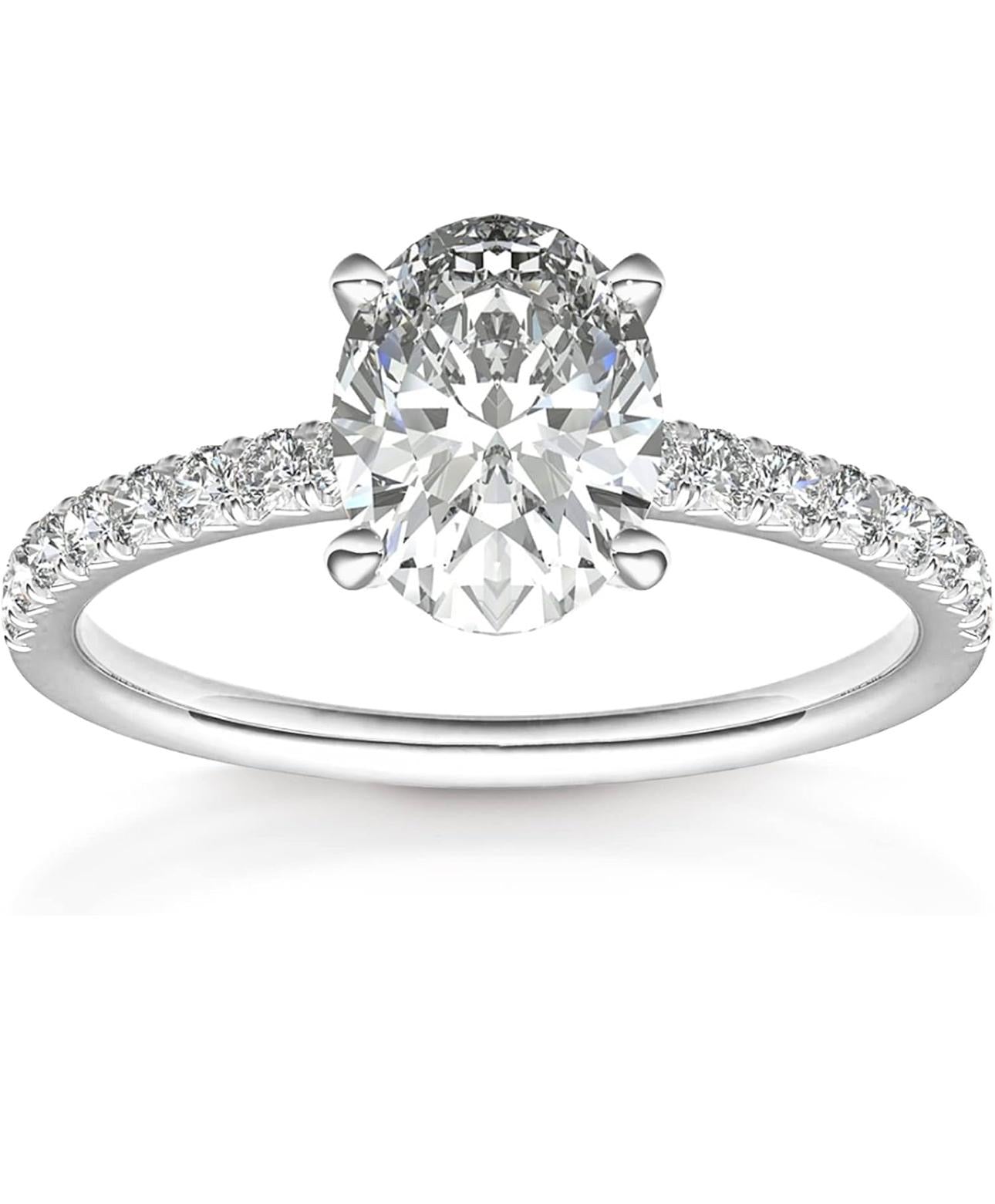 Sortija Oval Micro Pave .925