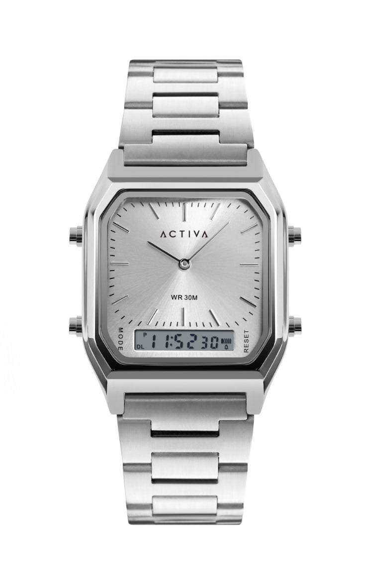 Activa X Invicta Digital- 43mm, Silver