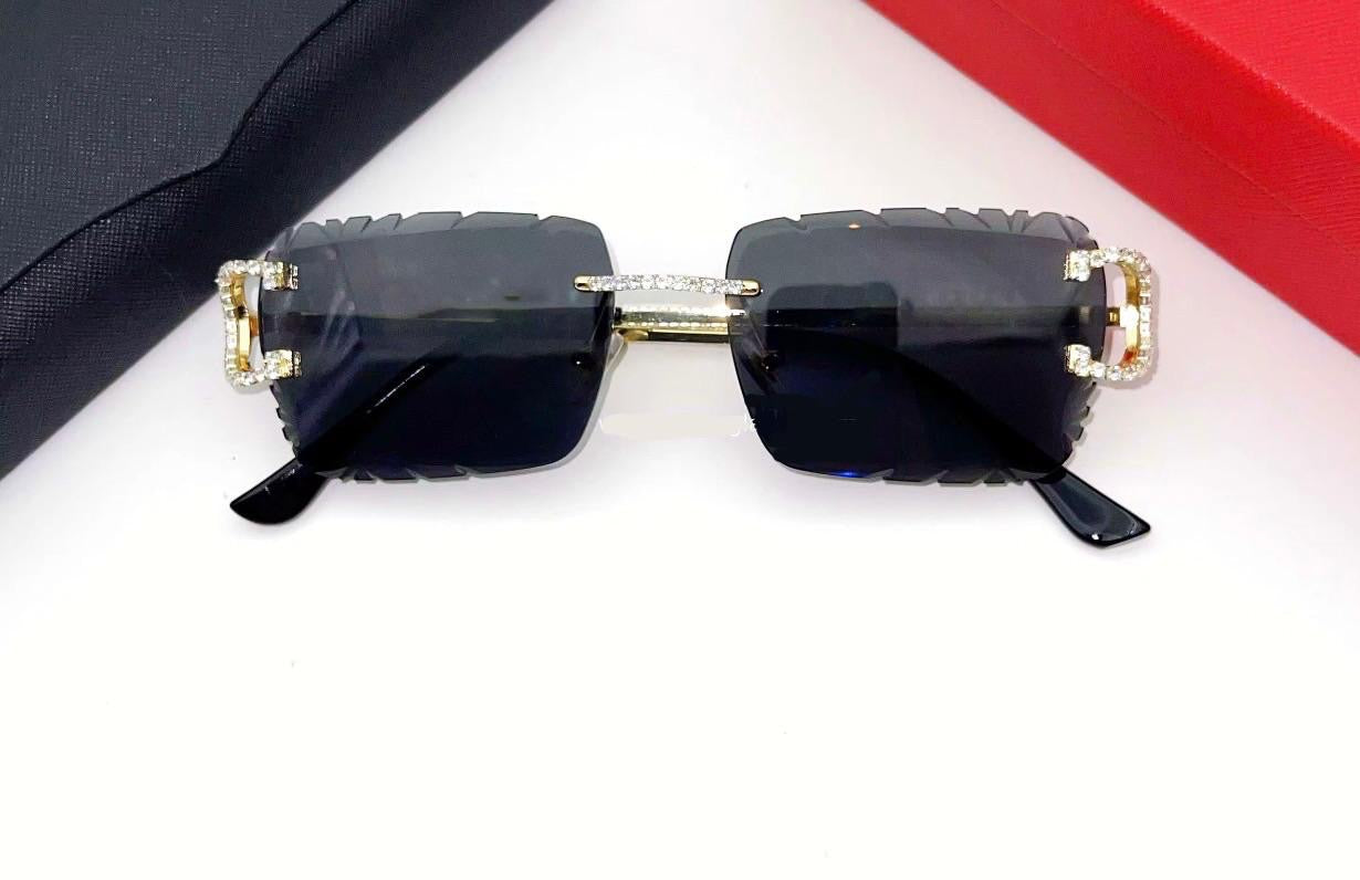 Sunglasses Diamond C Cut (Black)