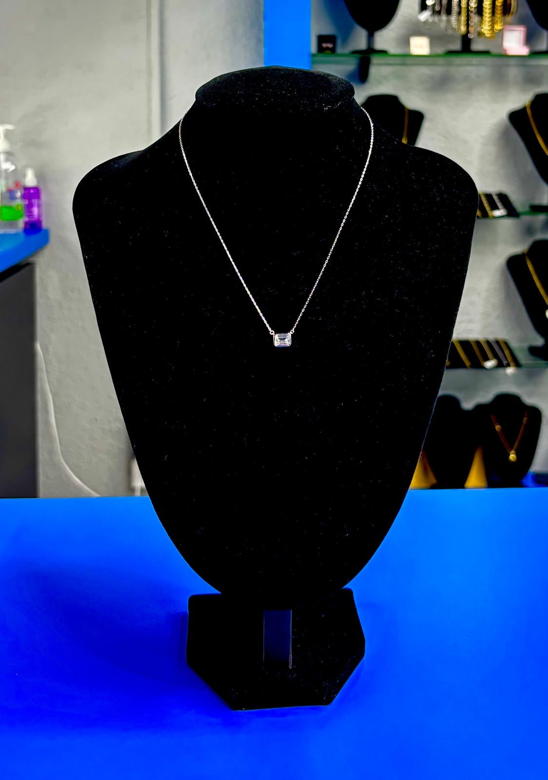 Cadena Rectangle Bezel Silver