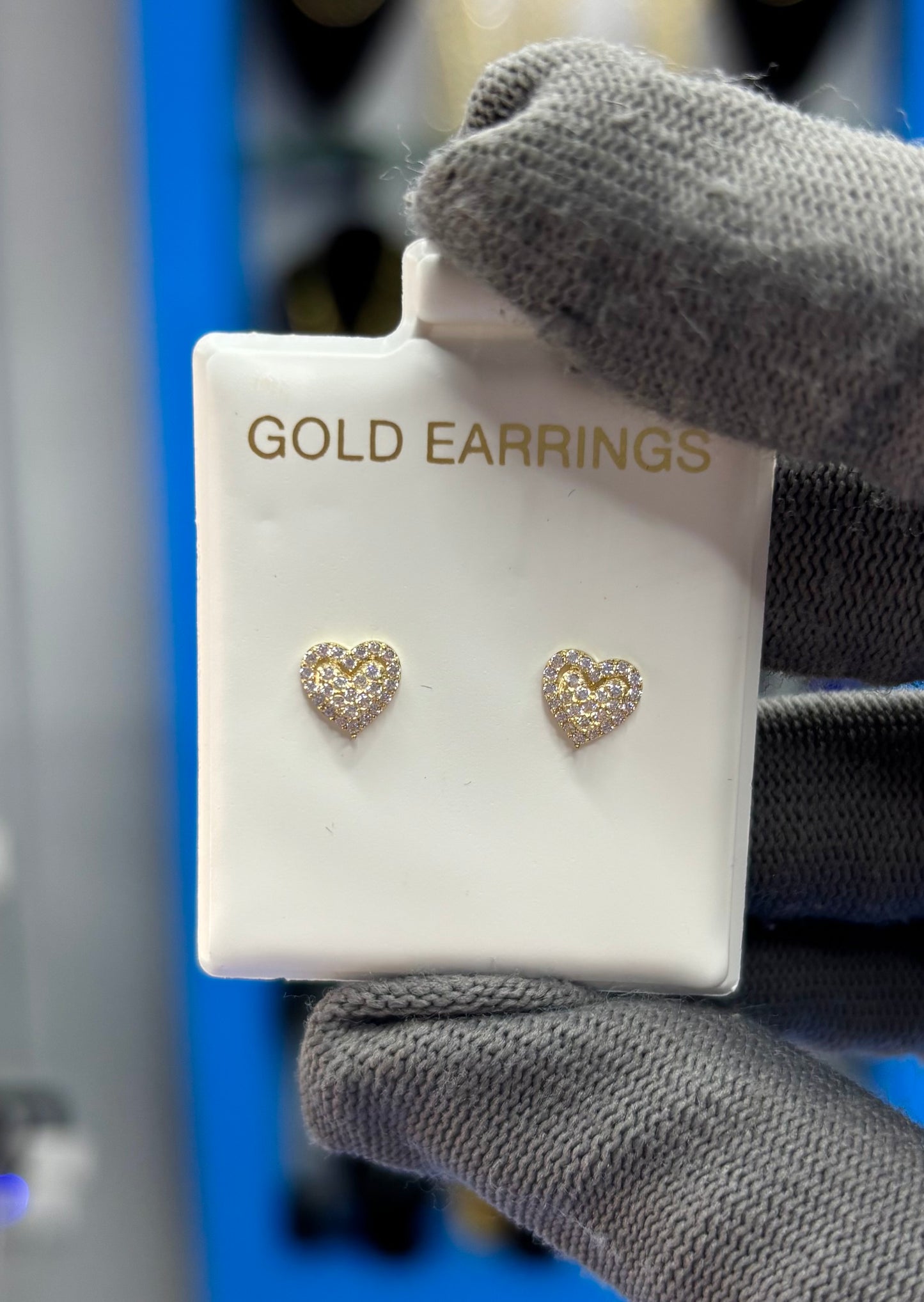 Pantallas 4mm en Forma de Corazón 10k