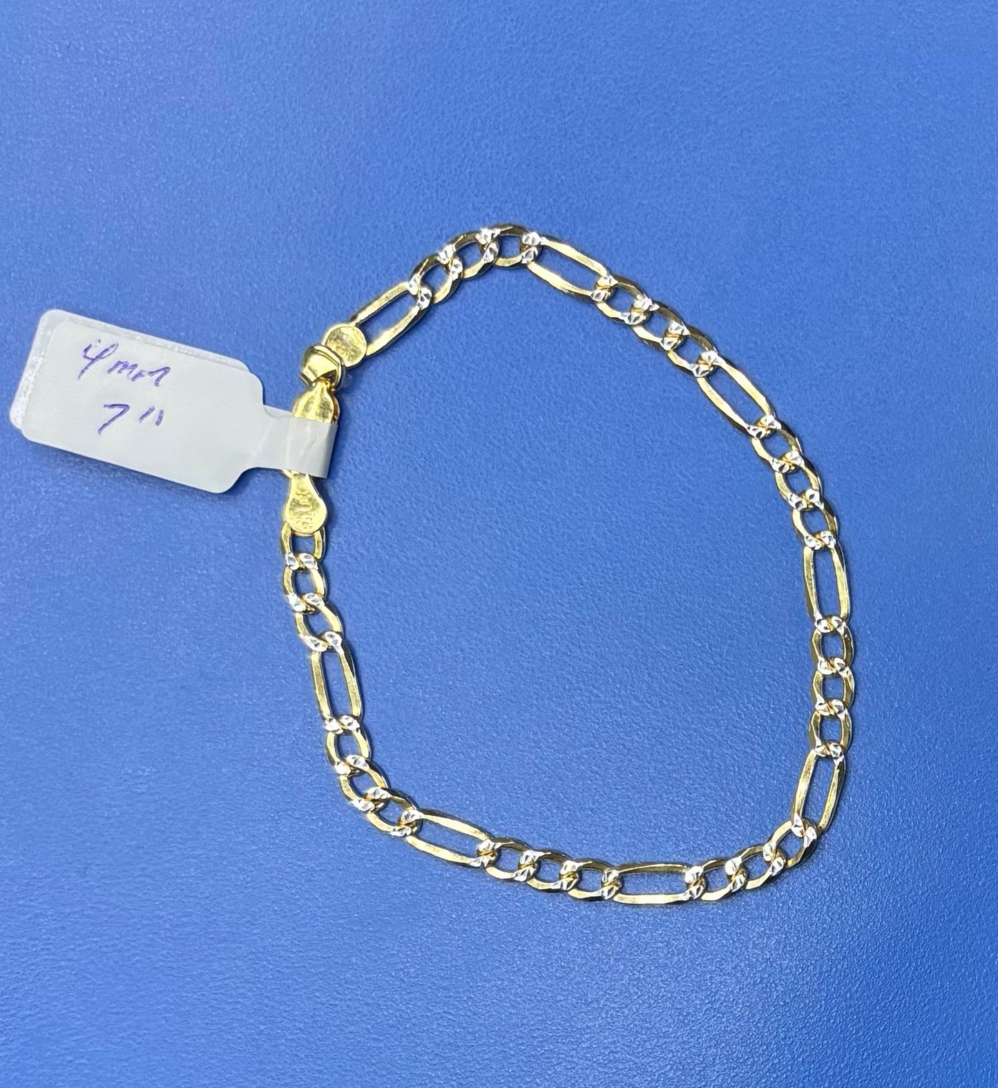 Pulsera Fígaro 4mm 7”