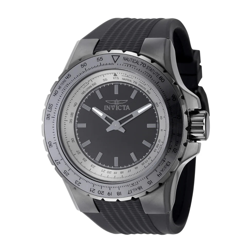 Invicta Aviator Command Deck Men's Watch - 50mm. Black