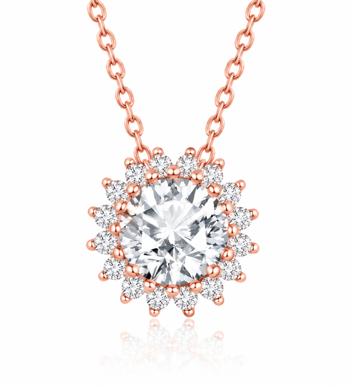 Cadena con CZ redonda