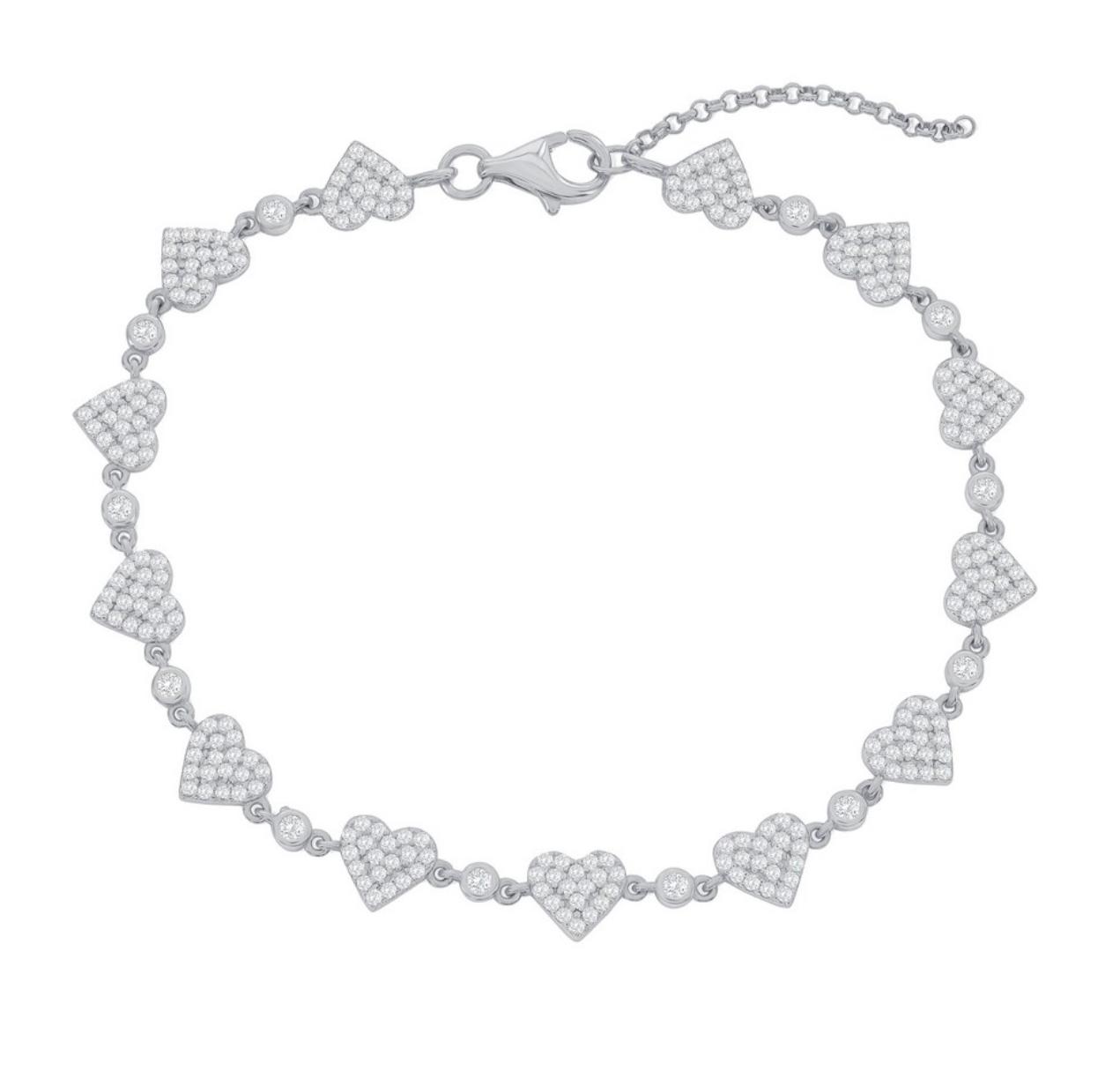 Pulsera de corazón 7+1”