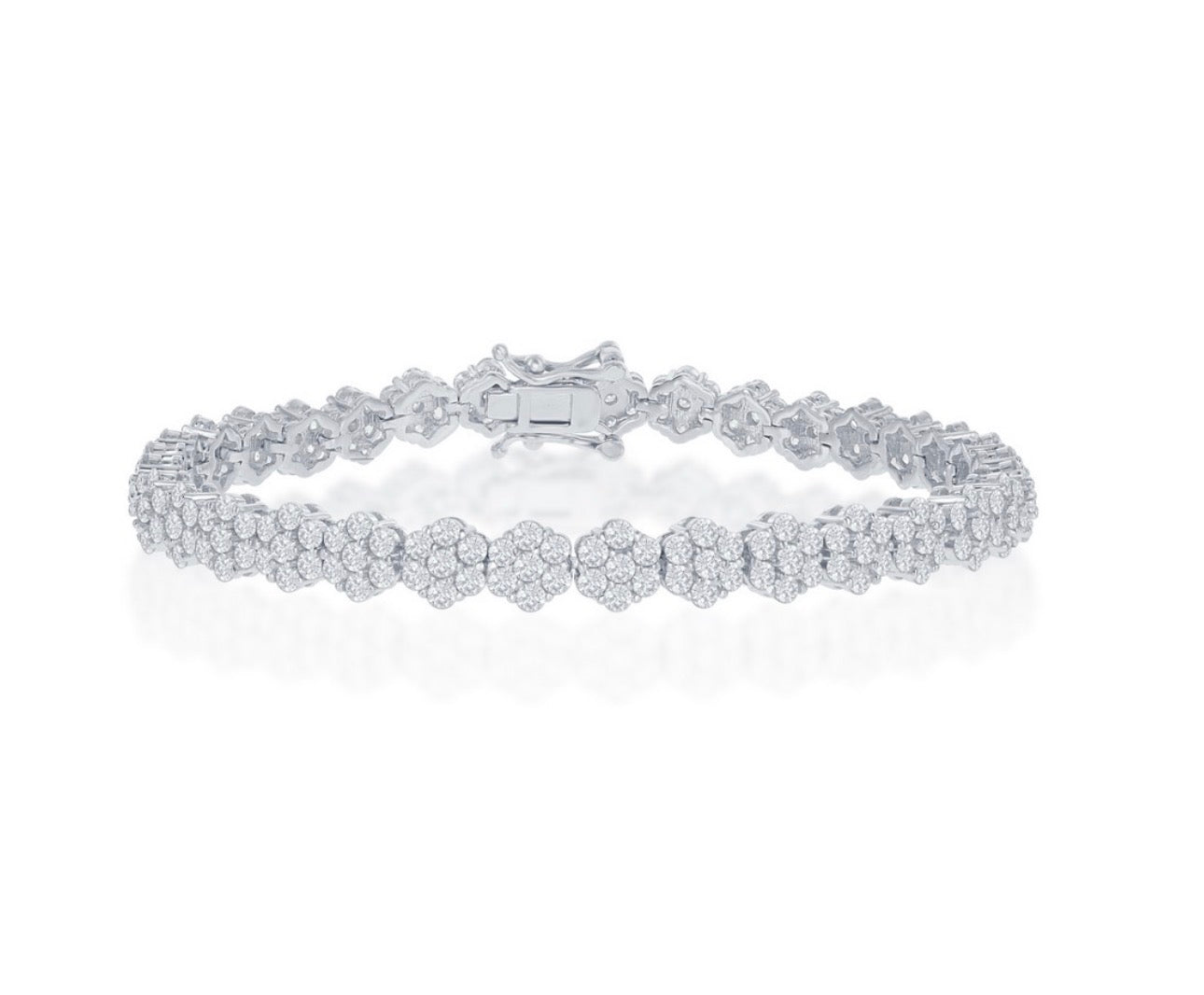 Pulsera Tennis Flower 6mm