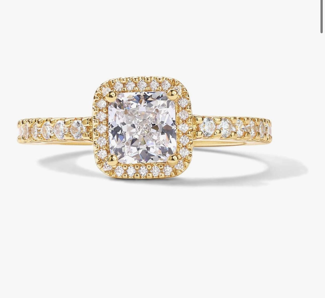 Sortija Rectangular Micro pave