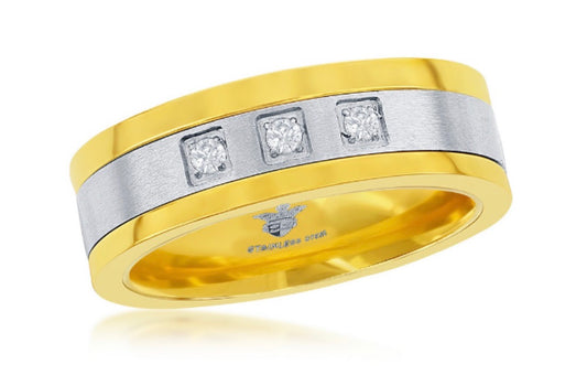 Sortija Band Two Tone