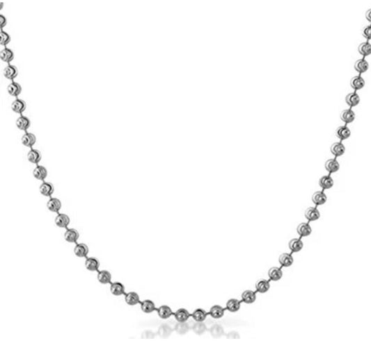 Moon cut 3mm Silver