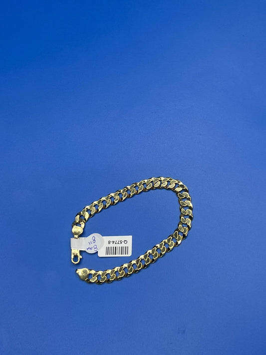 Pulsera Cubana Tradicional 8mm 8”