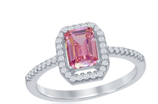 Sortija Pink Diamond Micro Cz