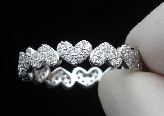 Sortija eternity hearts dama