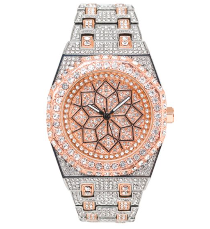 Techno pave Flower Two Tone 43mm