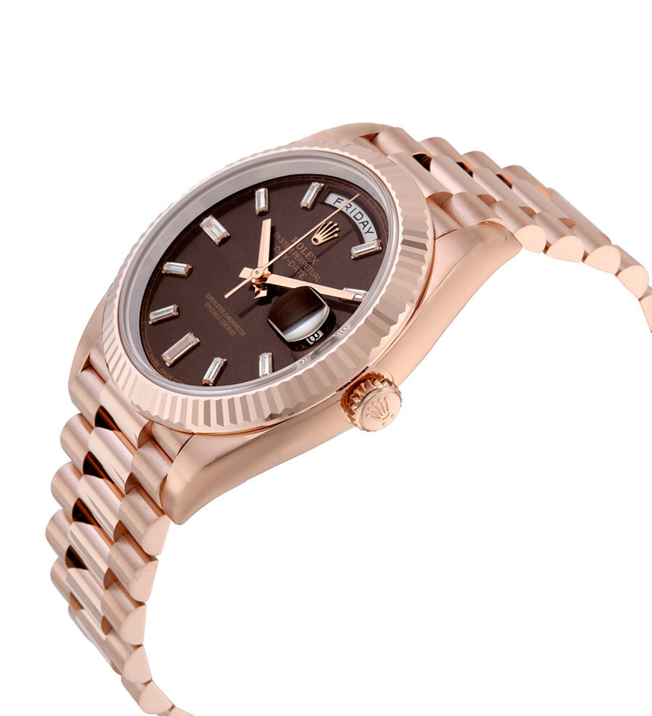 Rolex Day-Date 40 Chocolate Dial Ever Rose Gold Presidente