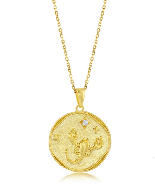Cadena con signo zodiacal Scorpio