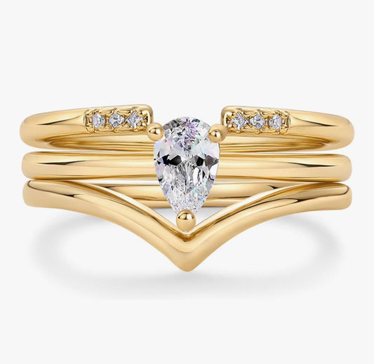 Sortija Triple Band