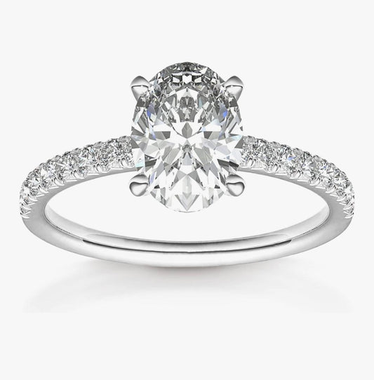 Sortija Oval Cz