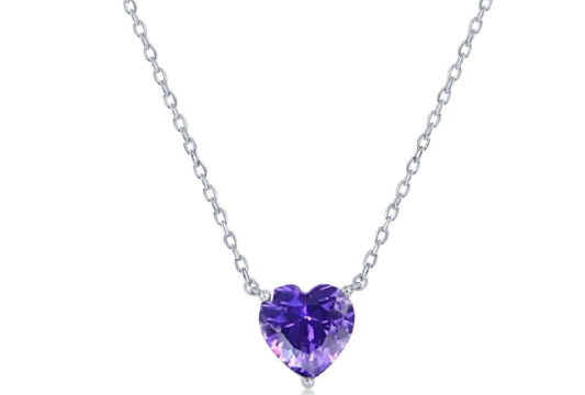 Sets de Cadena y Pantalla de Corazon (Violet)