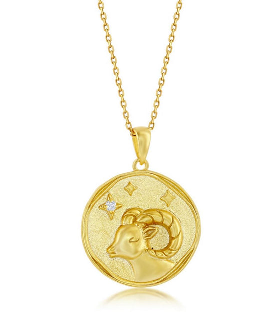 Cadena con Signo Zodiacal Aries