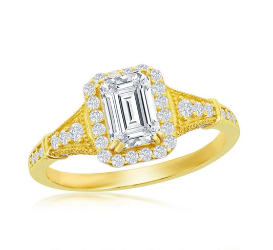 Sortija Emerald Cut  CZ