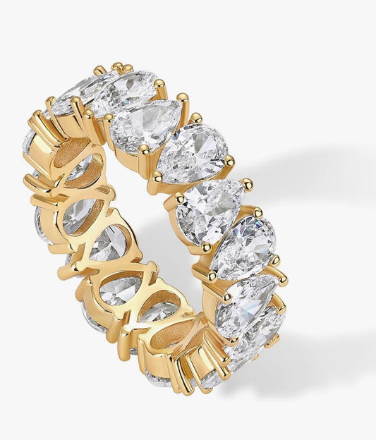 Sortija Diamond Drop Cz