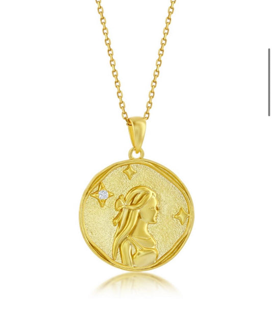 Cadena con Signo Zodiacal Virgo