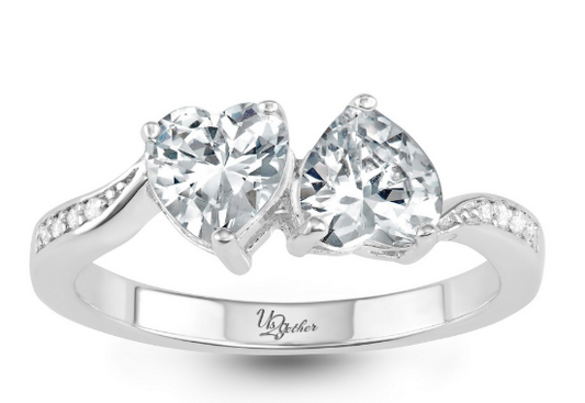 Sortija Us 2gether Doble Hearts Diamond