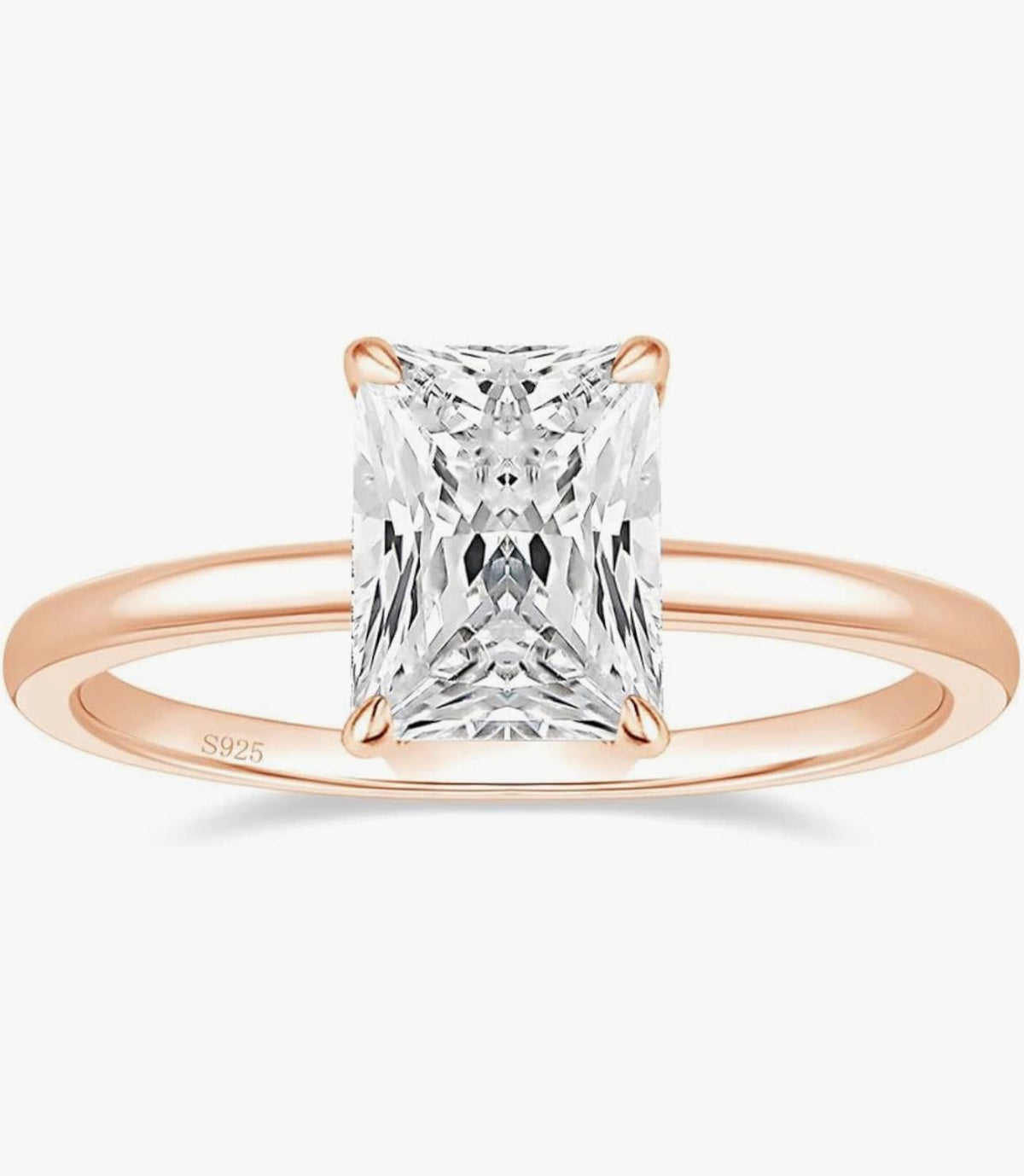 Sortija Rectangular Rose Gold