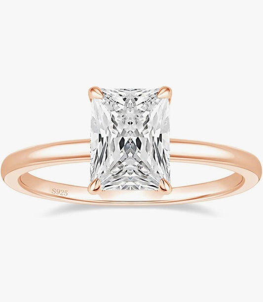 Sortija Rectangular Rose Gold