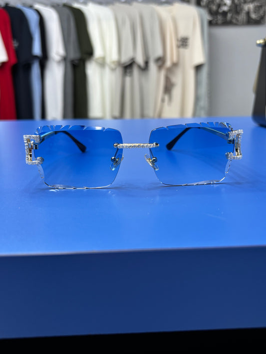 Iced Sunglasses (Blue)
