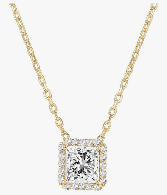 Cadena con CZ Cuadrada