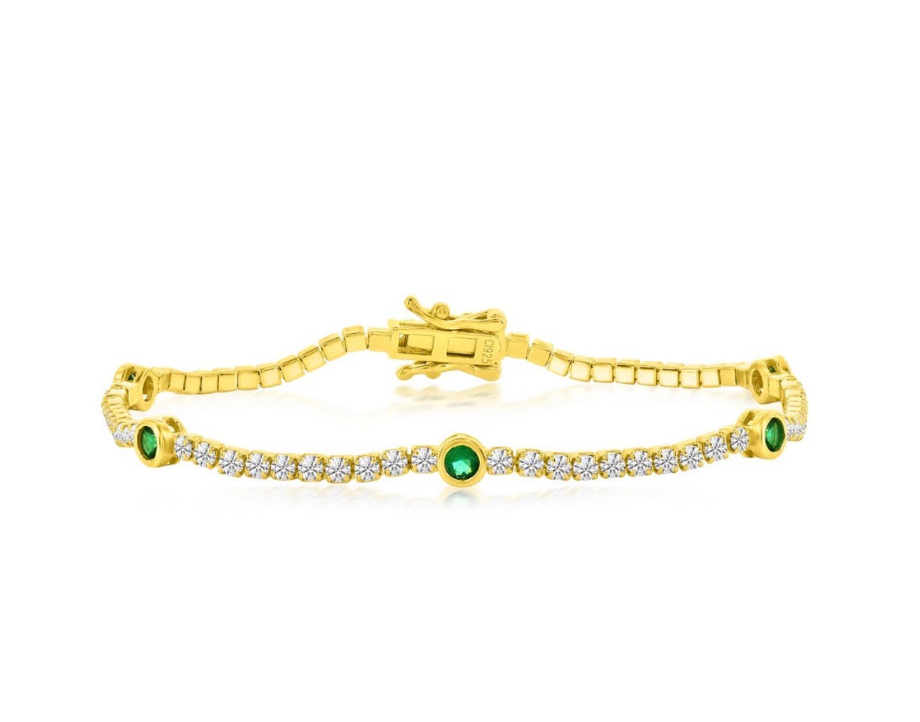Pulsera Bezel Emerald
