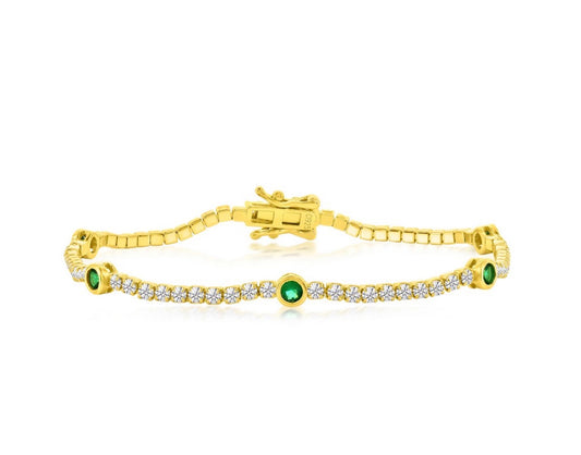 Pulsera Bezel Emerald