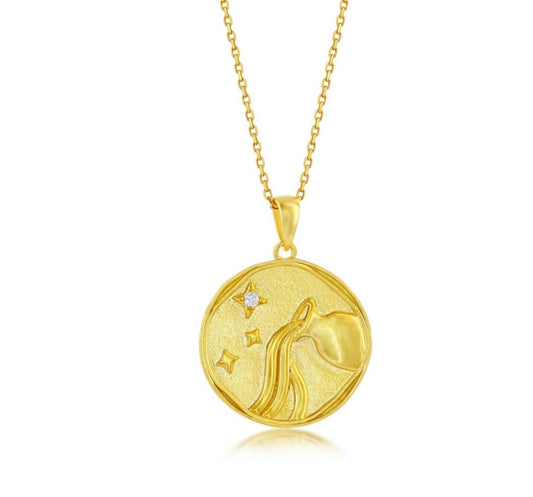 Cadena con Signo Zodiacal Acuario